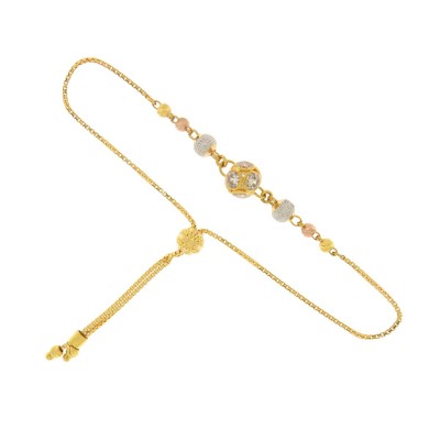 22ct Gold Adjustable Ball Slider Bracelet Profile Picture