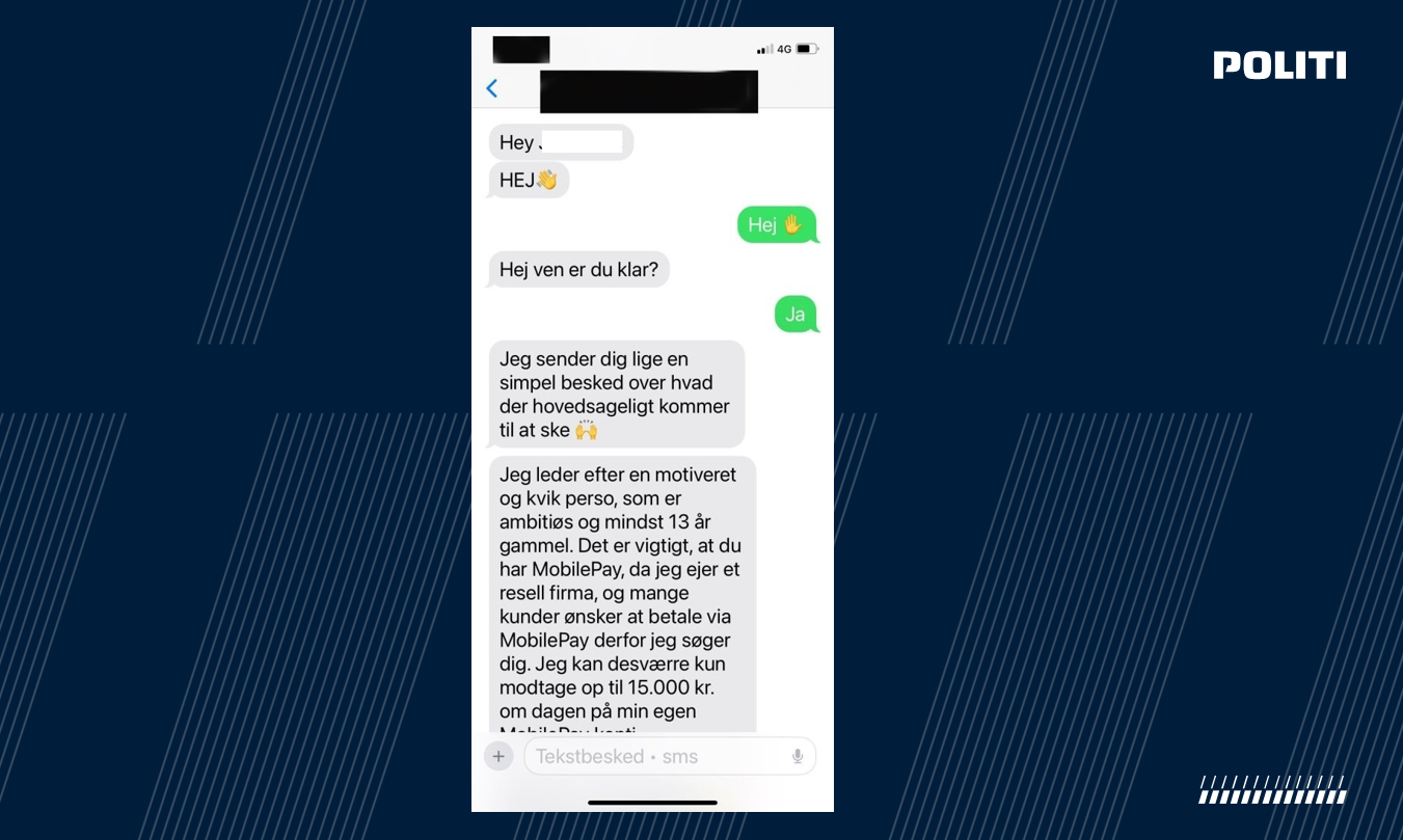Helt unge lokkes til stille MobilePay-kontoen til rådighed for bedragere | Nyheder | Midt- og Vestjyllands Politi