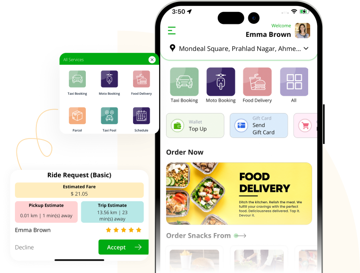 Grab Clone - #1 Ai-powered Multi Service Super App