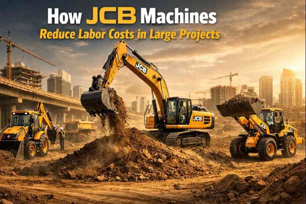 How JCB Machines Reduce Labor Costs in Large Projects?