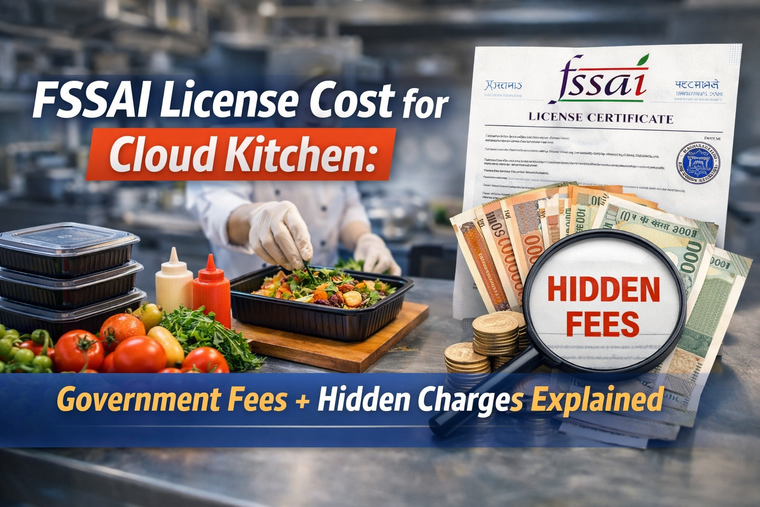 FSSAI License Cost for Cloud Kitchen: Hidden Charges (2026)