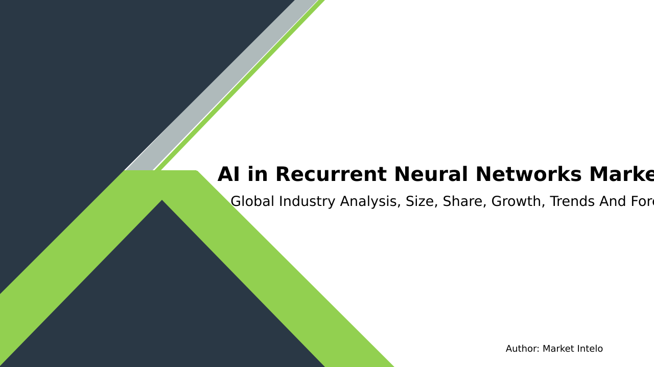AI in Recurrent Neural Networks Market Research Report 2033