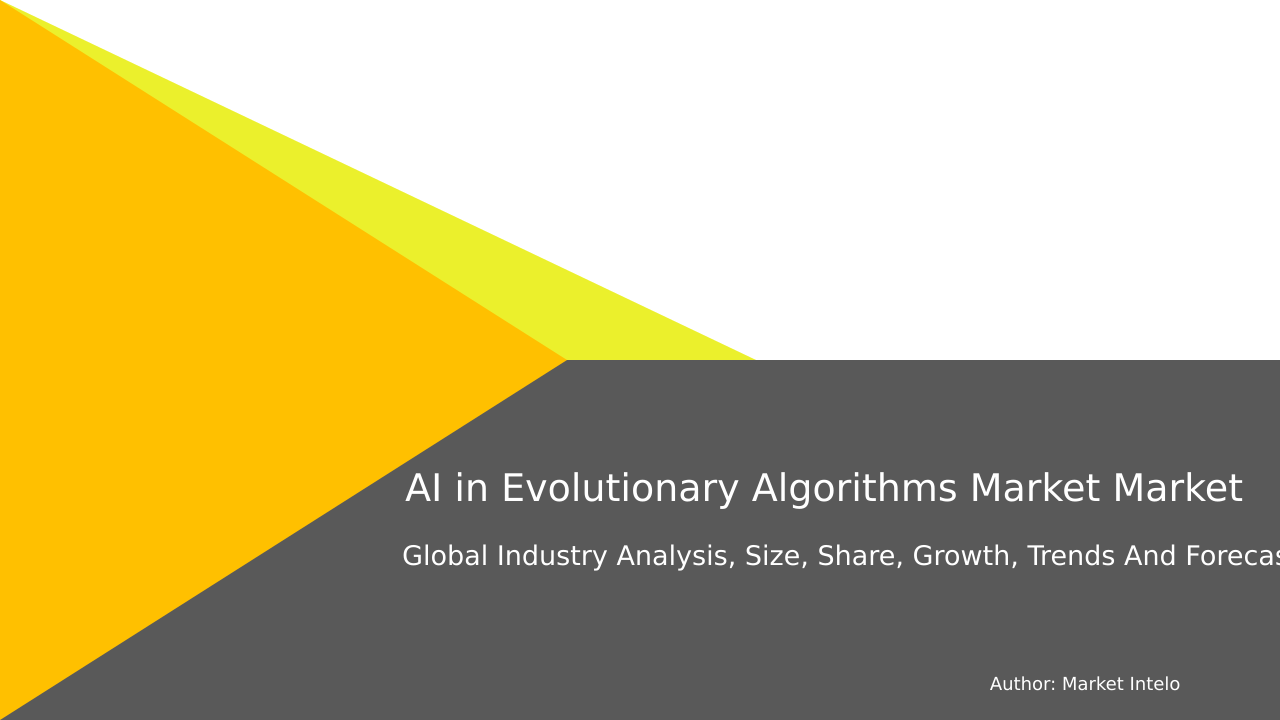 AI in Evolutionary Algorithms Market Research Report 2033