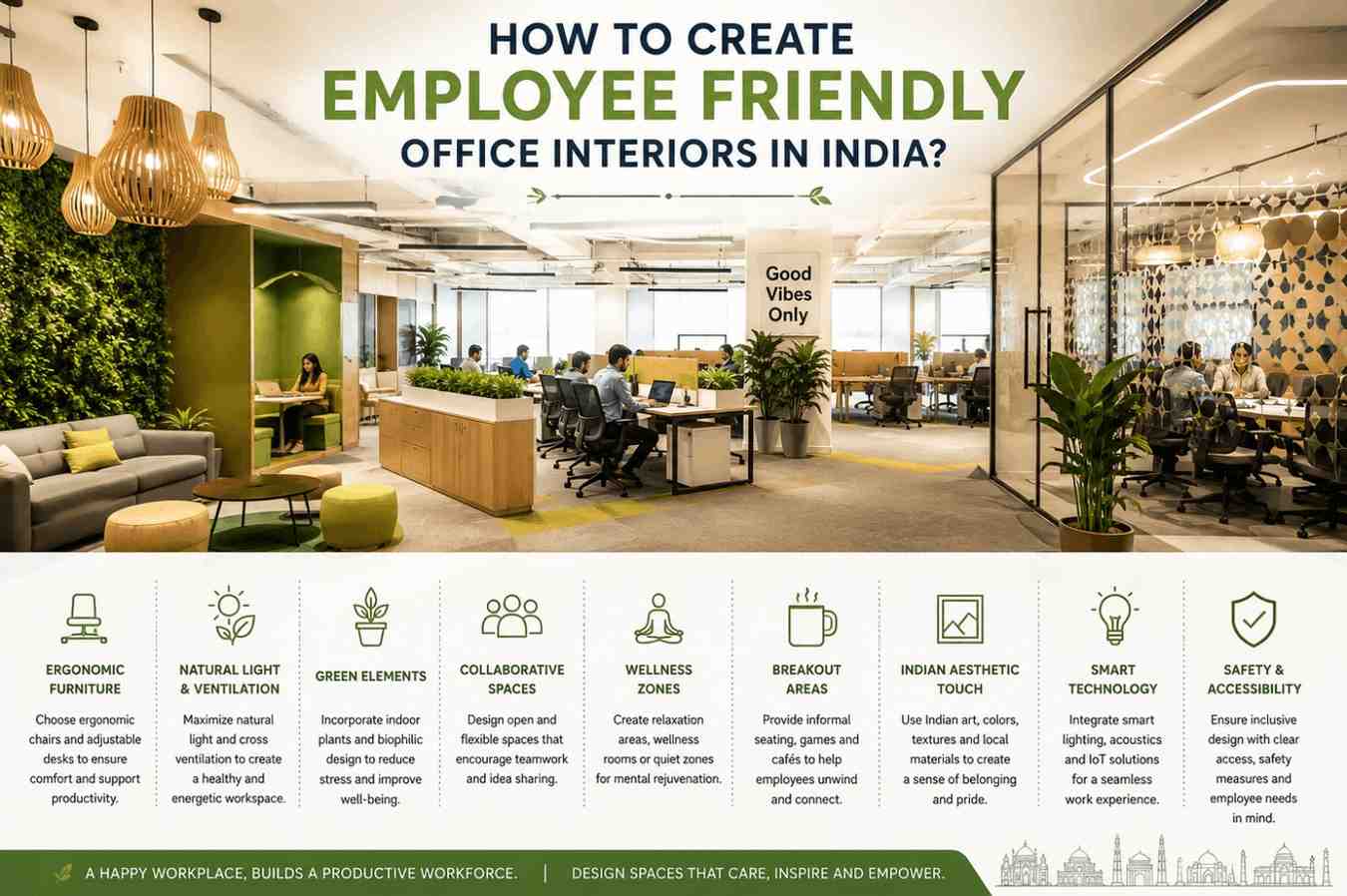How To Create Employee Friendly Office Interiors In Gurgaon? - Excelebiz
