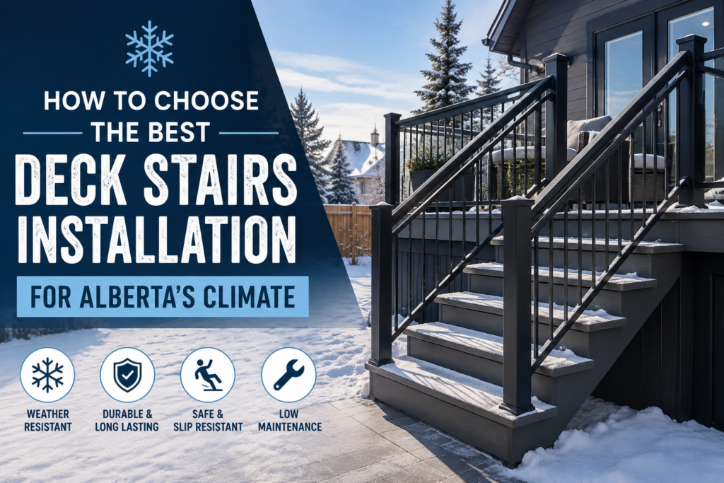 Best Deck Stairs Installation for Alberta's Climate