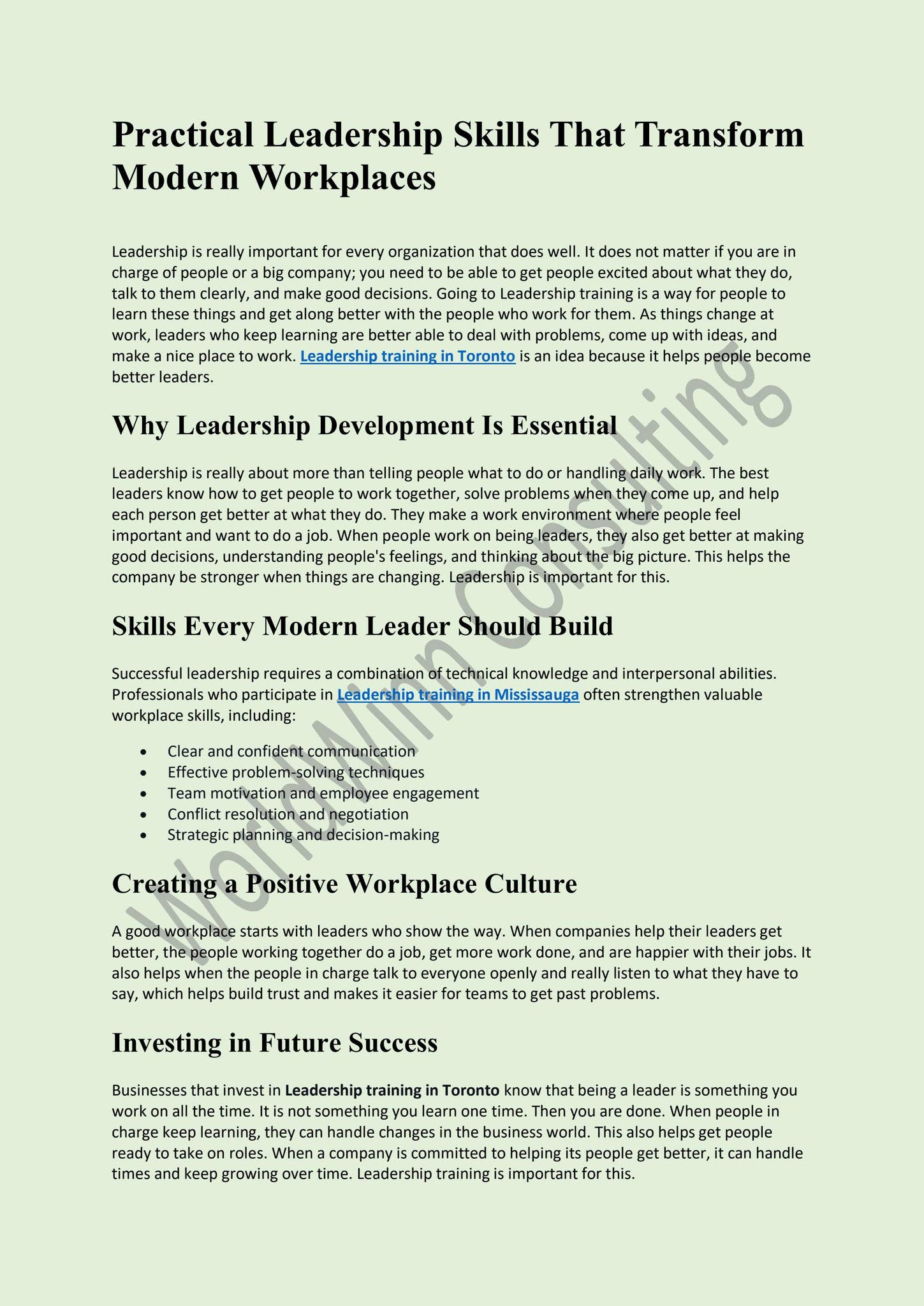 Practical Leadership Skills That Transform Modern Workplaces by WorldWinnConsulting - Issuu