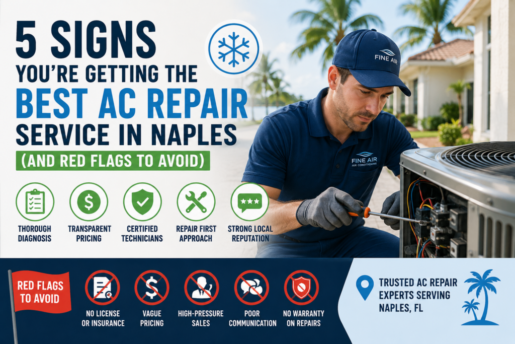 Best AC Repair in Naples, FL: Signs & Red Flags