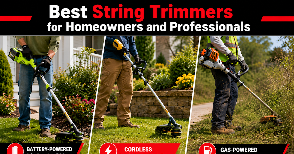 Best String Trimmers For Homeowners and Professionals
