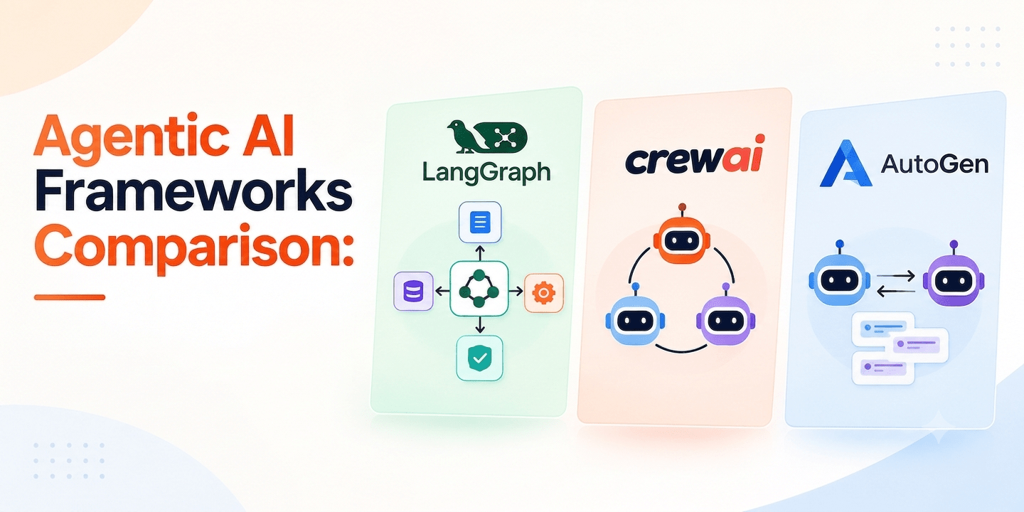 Agentic AI Frameworks: LangGraph vs CrewAI vs AutoGen